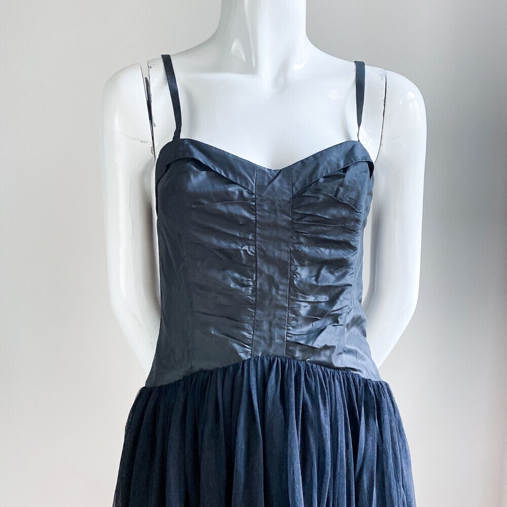 NWT Guess By Marciano Sexy Goth Spaghetti Strap Full Sheer Skirt Maxi Dress XS - Picture 3 of 8